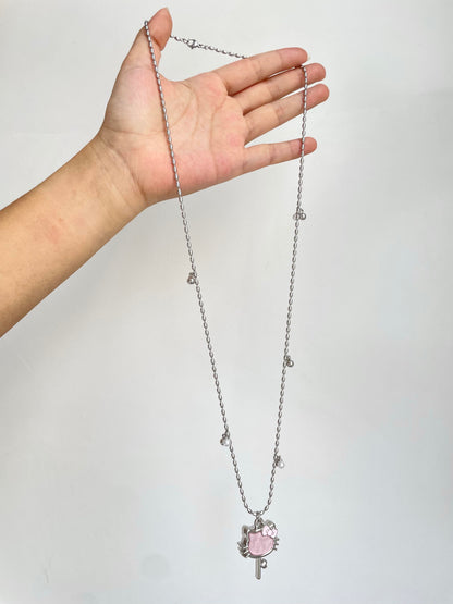 Kawaii Hello Kitty Key Necklace