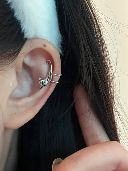 Elphie Cat Cuff Earrings