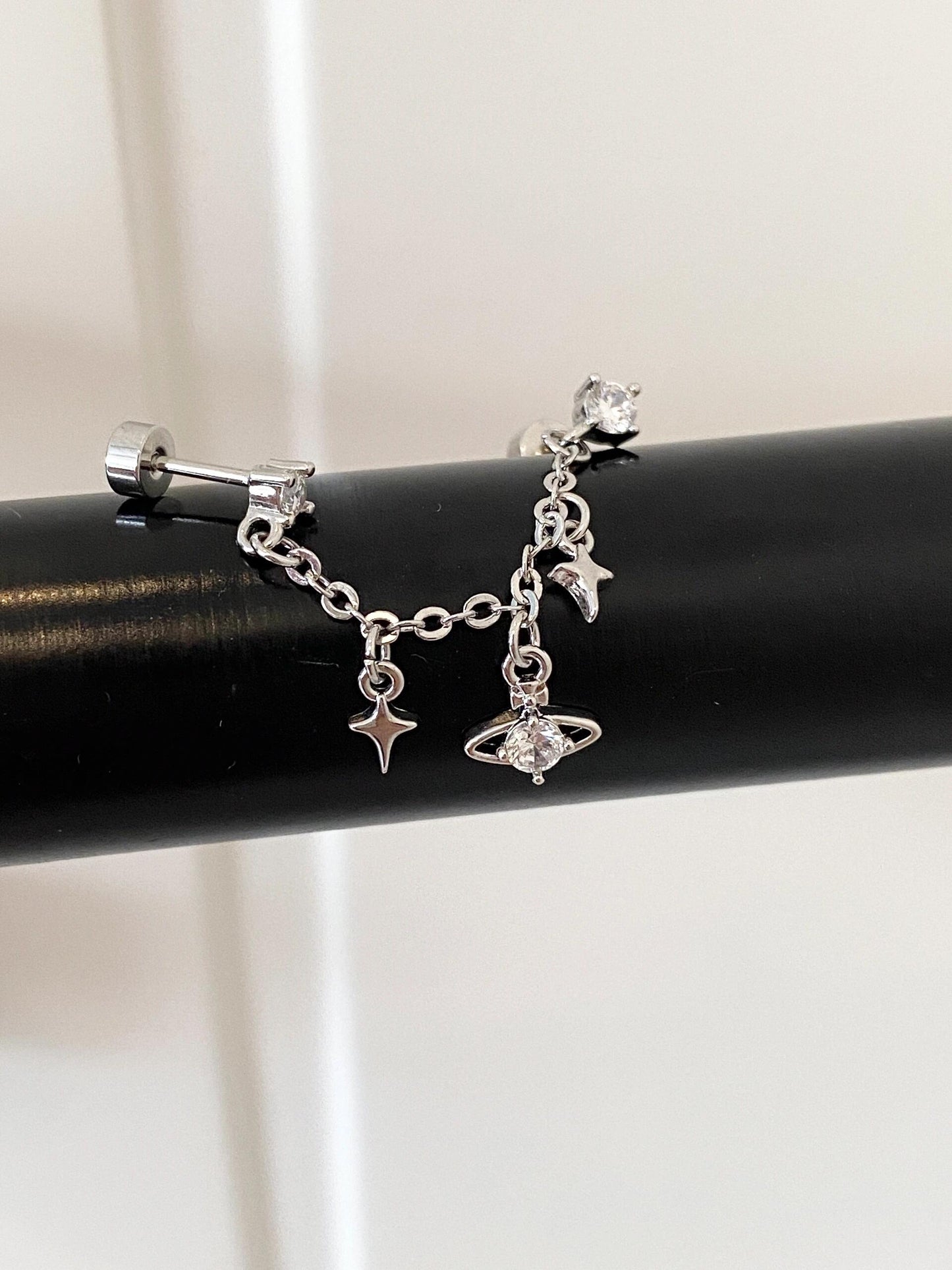 Two Hole Chain Earring