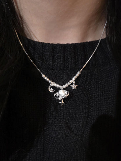 Celestial Saturn Necklace.