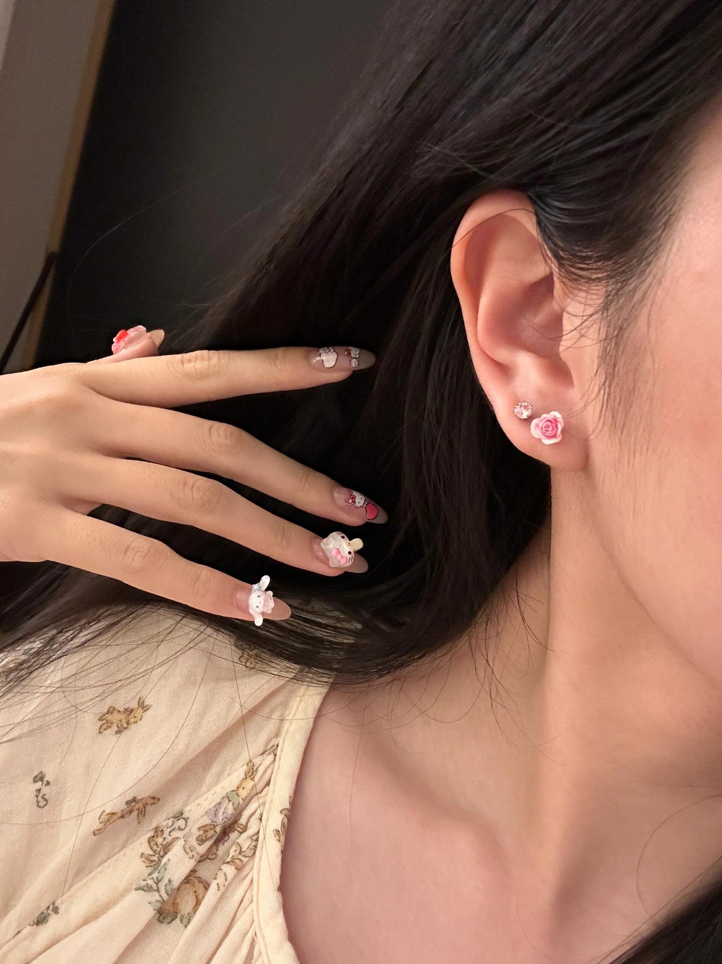Pink Rosaline Drop Earrings