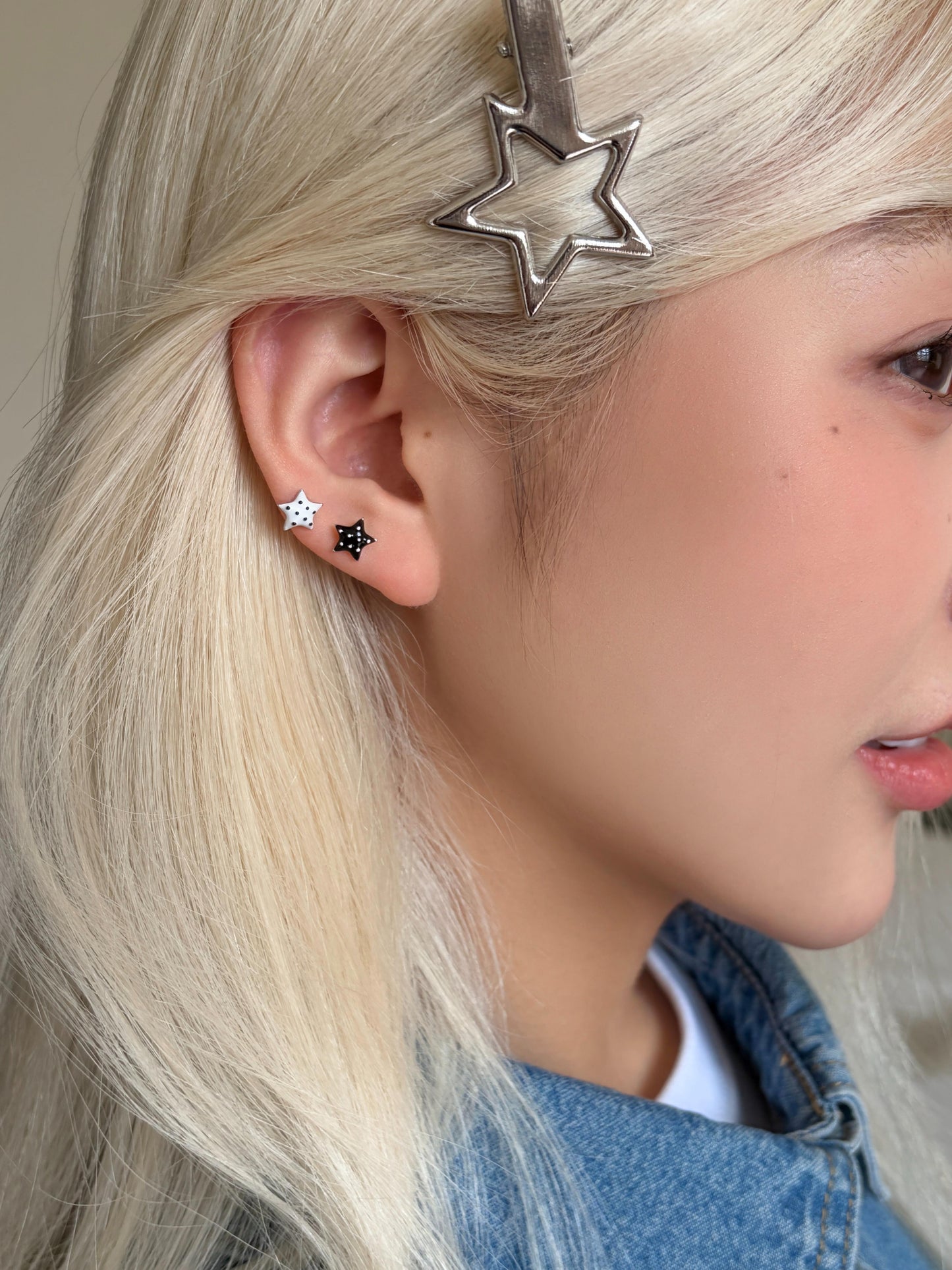 Polka Star Earrings