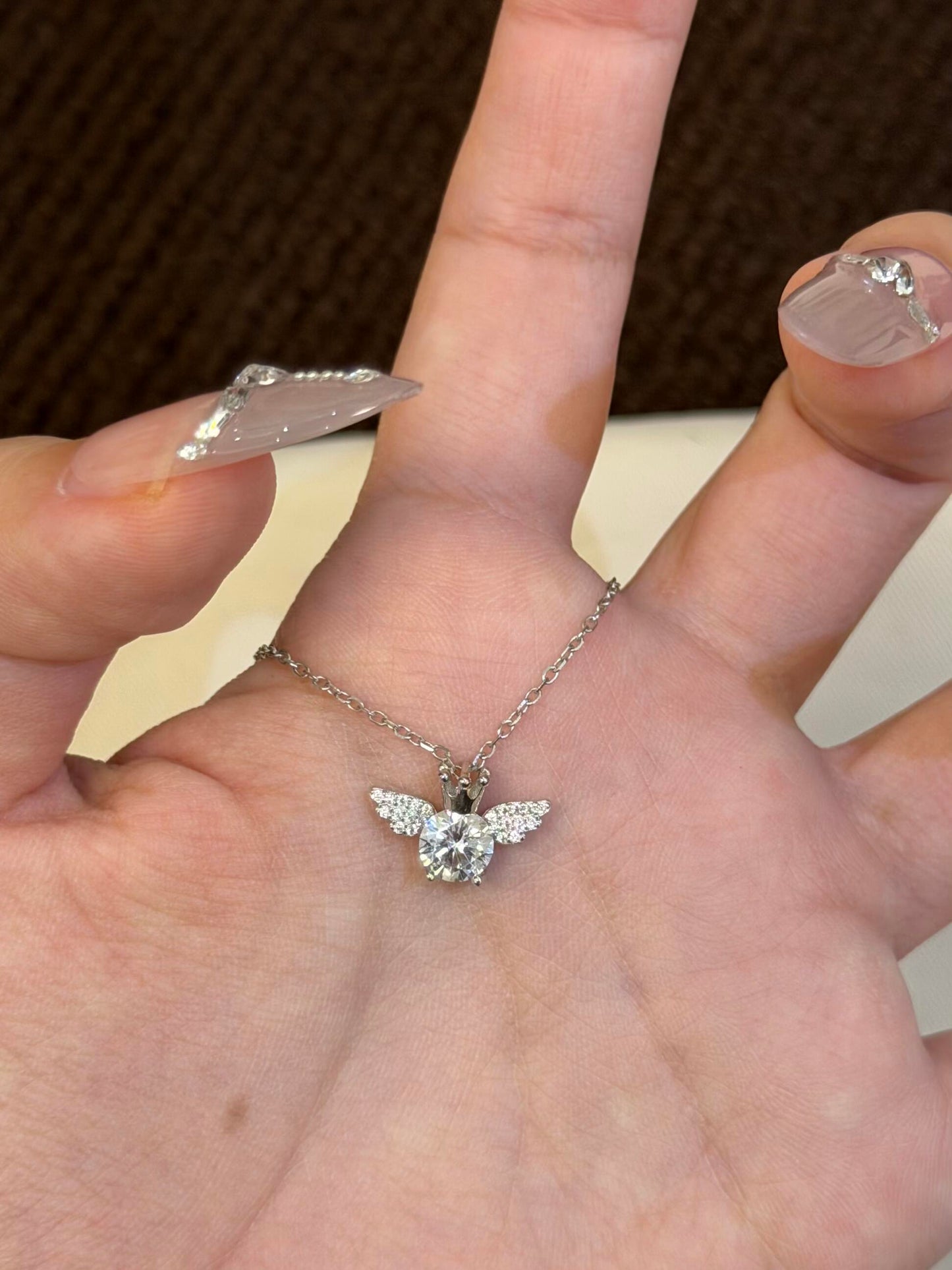 Crystal Mini Angel Necklace