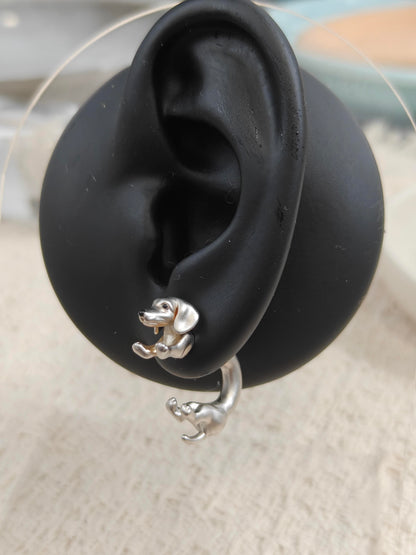 Sausage Dog Ear Hug Earring