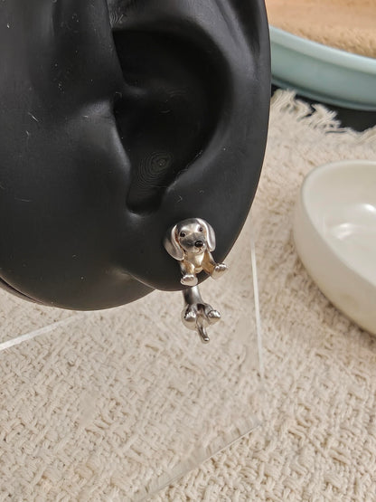 Sausage Dog Ear Hug Earring