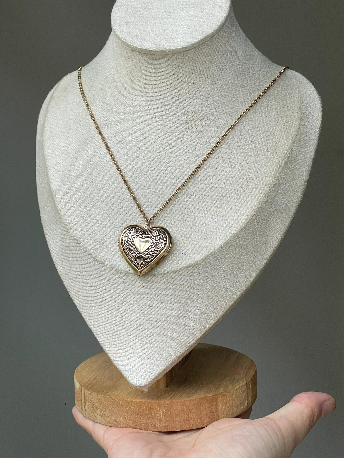 Gold & Silver Vintage Locket Necklace
