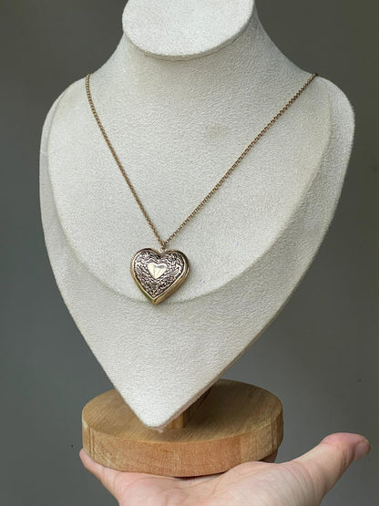 Gold & Silver Vintage Locket Necklace