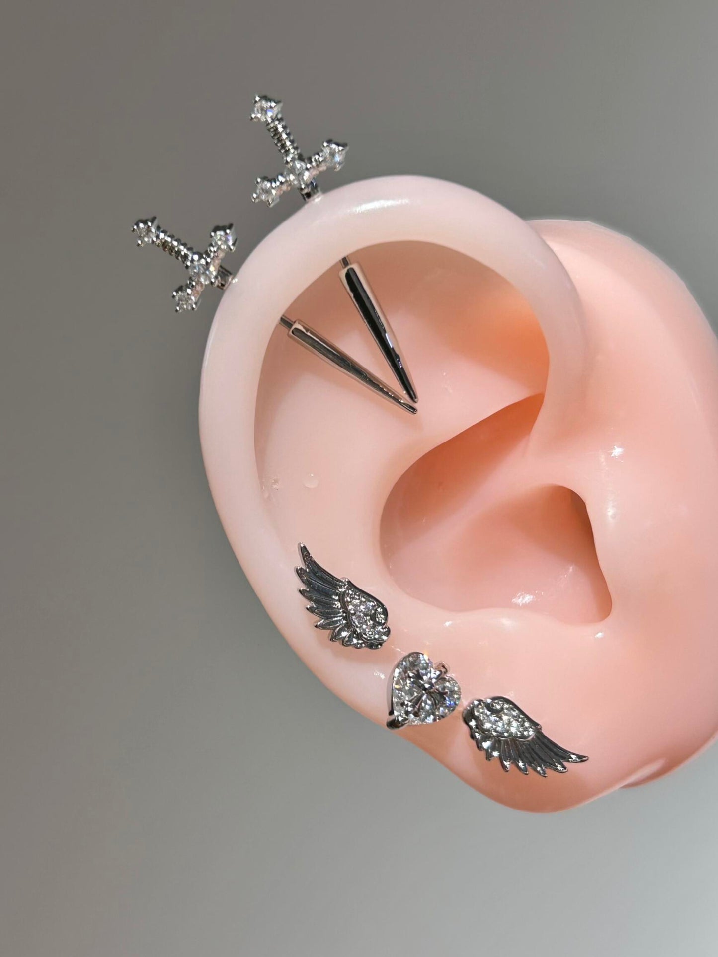 Silver Sanctum Earring Stack