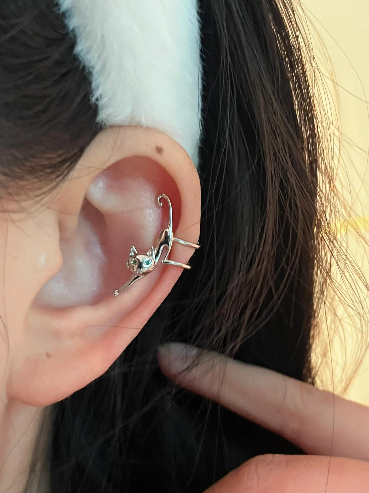 Elphie Cat Cuff Earrings