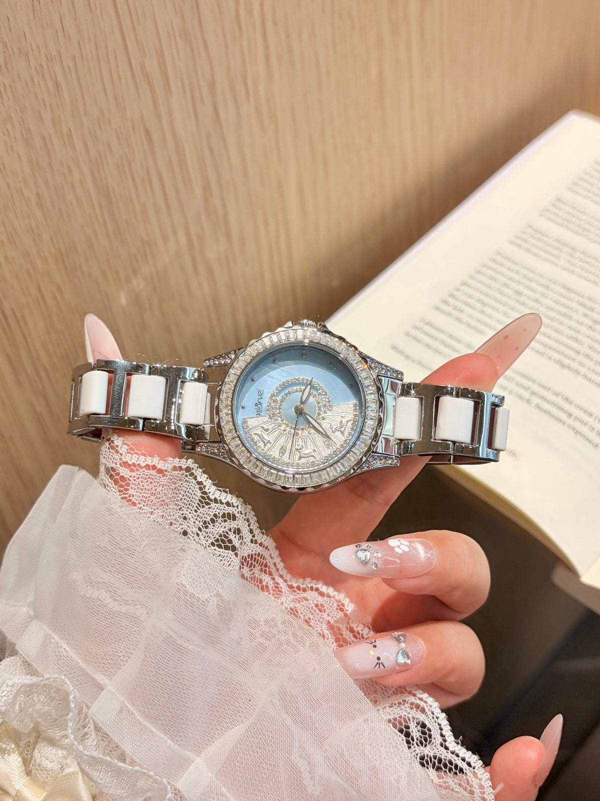 Comlorvei Baguette Crystal Watch