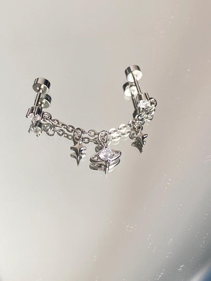 Two Hole Chain Earring