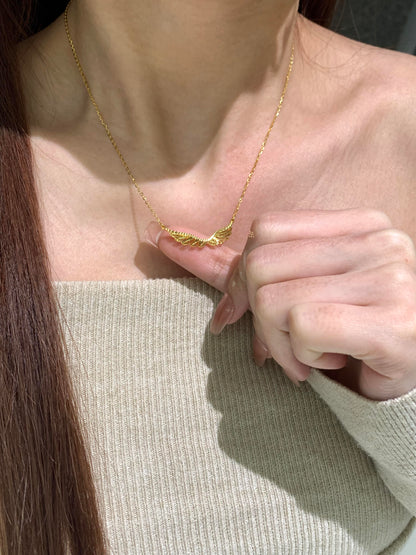 Gold Angel Wings Necklace