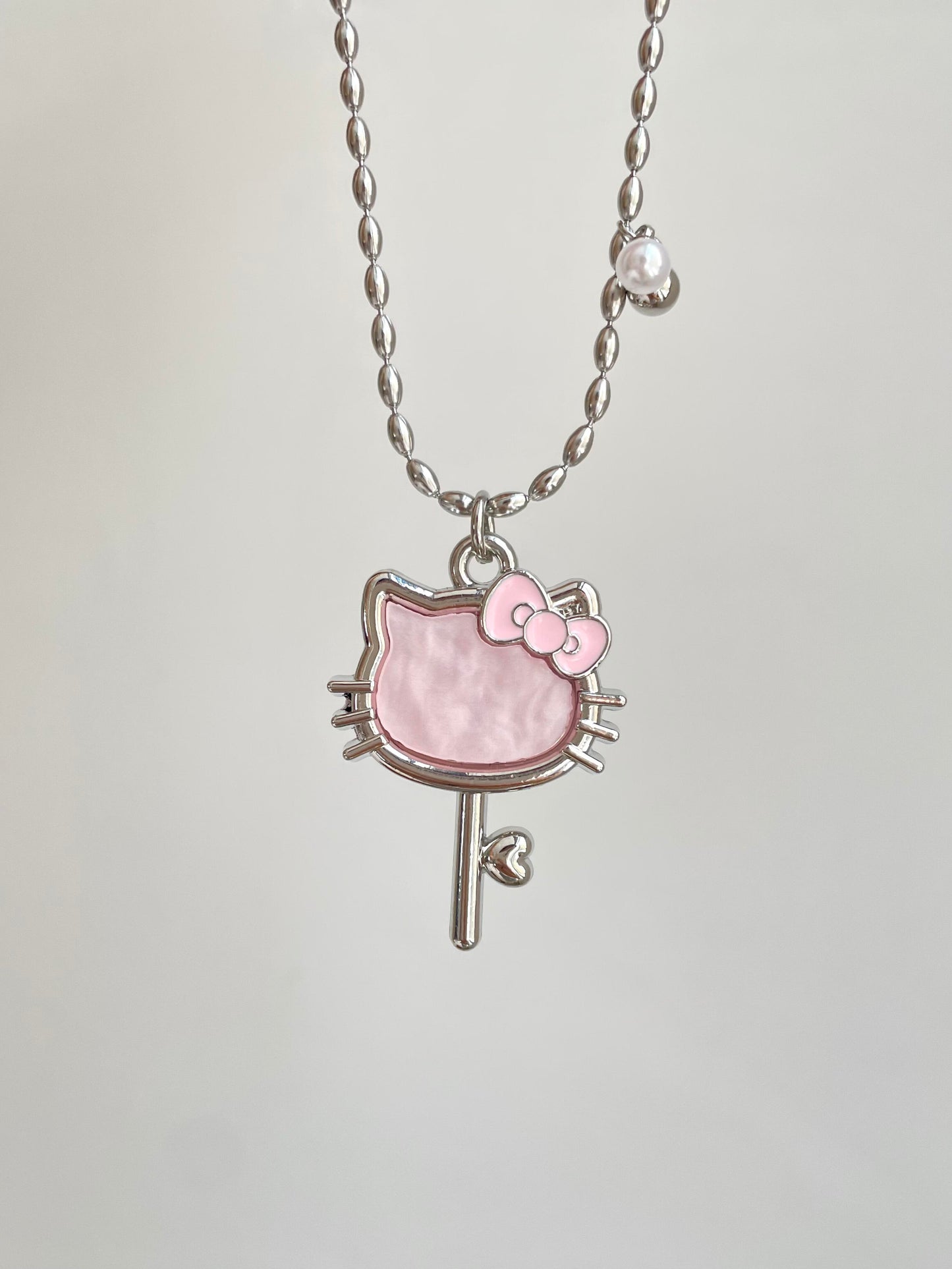 Kawaii Hello Kitty Key Necklace