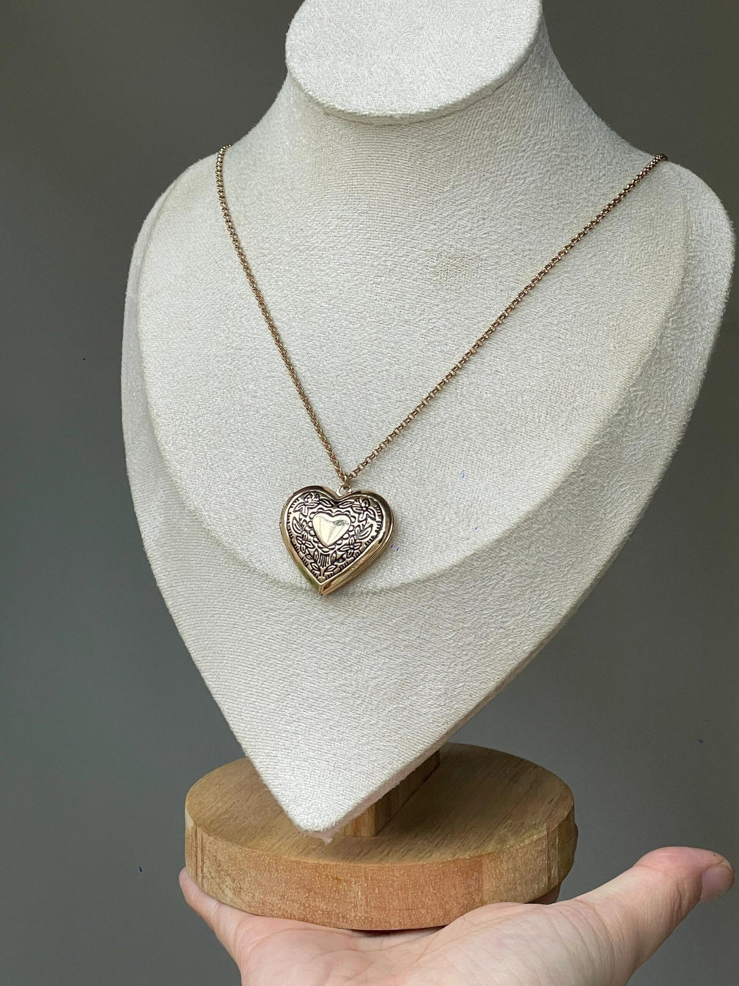 Gold & Silver Vintage Locket Necklace