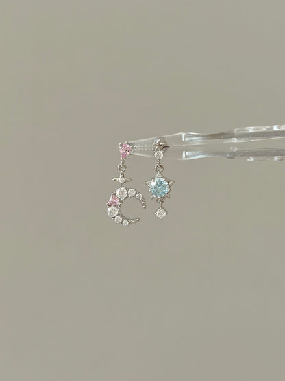 Celestial Moon & Star Earrings
