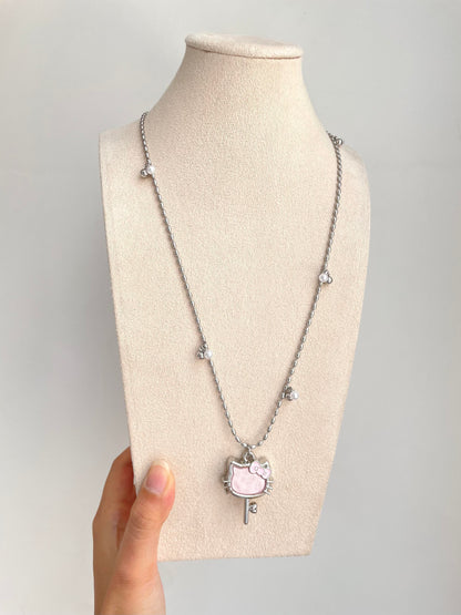 Kawaii Hello Kitty Key Necklace