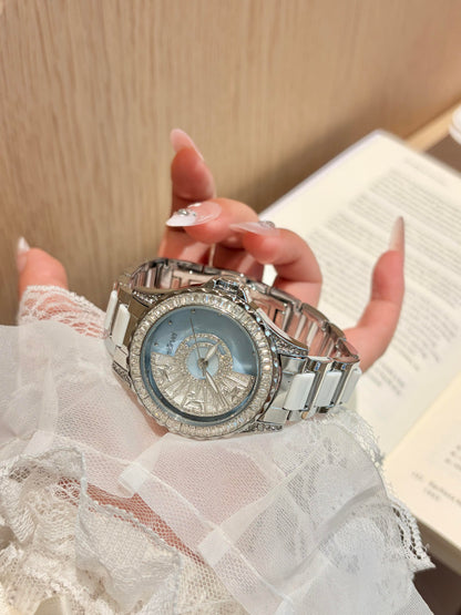 Comlorvei Baguette Crystal Watch