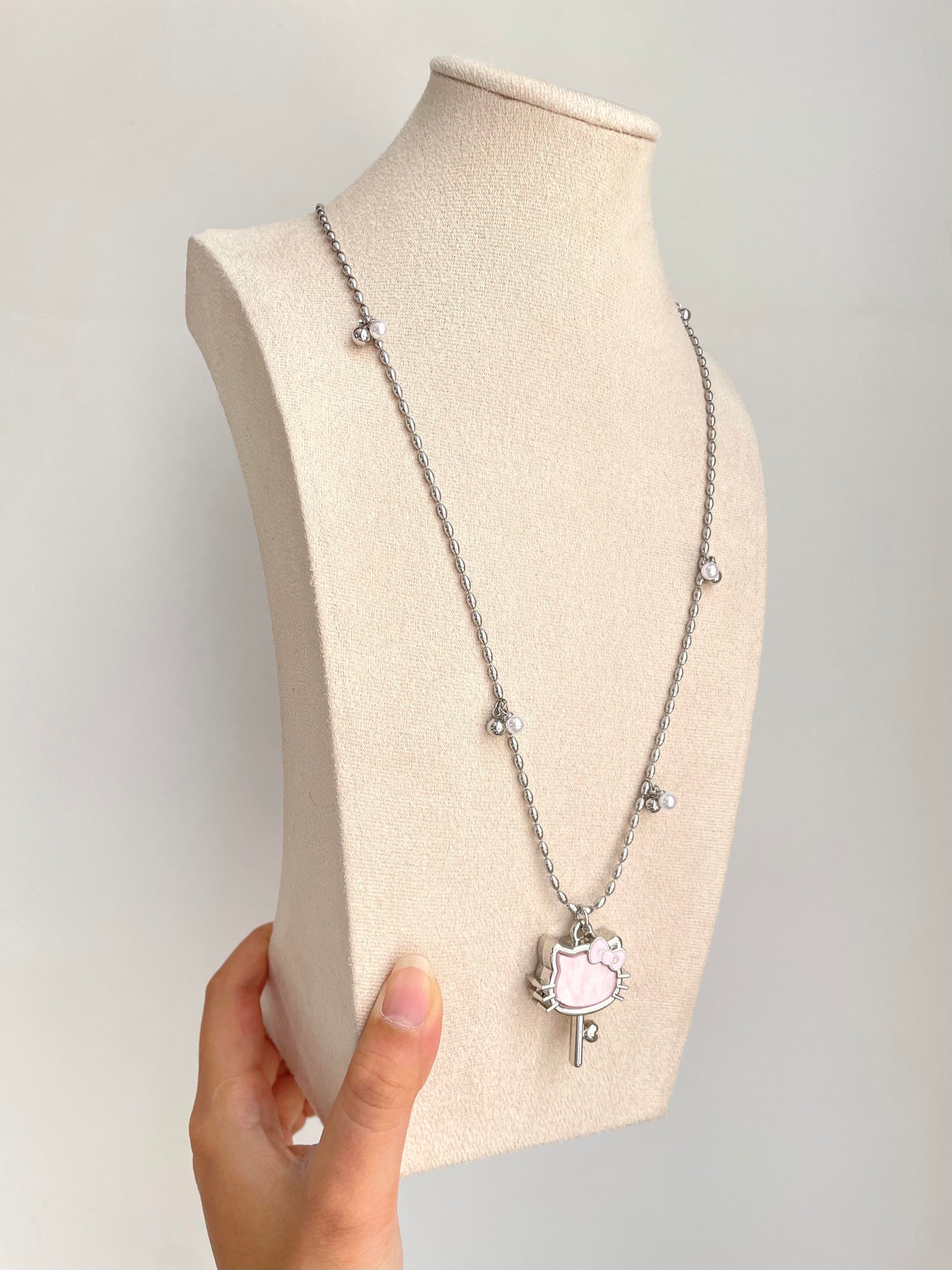 Kawaii Hello Kitty Key Necklace