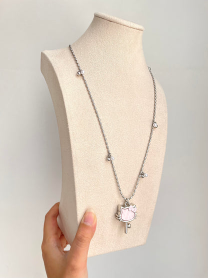 Kawaii Hello Kitty Key Necklace