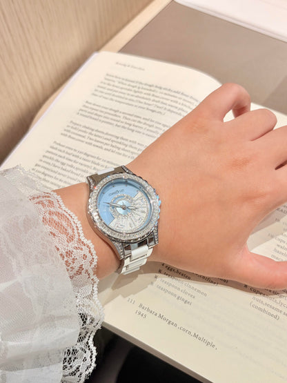Comlorvei Baguette Crystal Watch