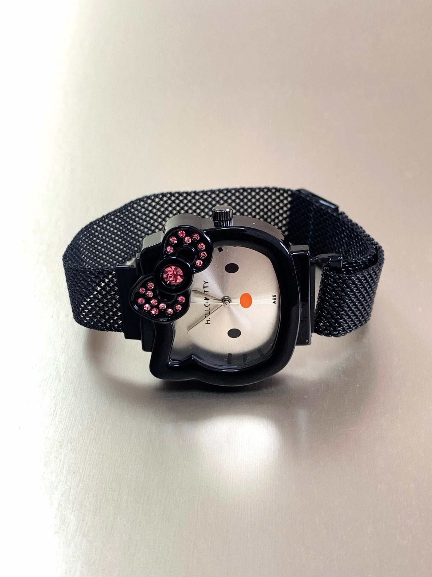 Silver Kitty Icon Charm Watch
