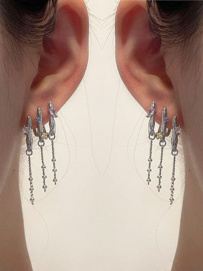 Colorful Trinity Hoop Earrings