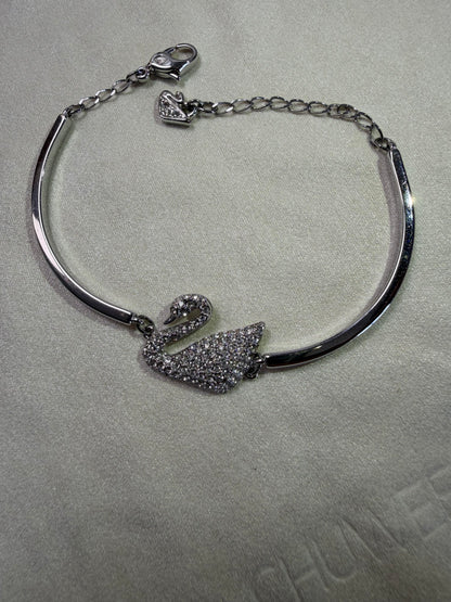 Crystal Swan Bracelet