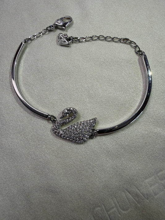 Crystal Swan Bracelet
