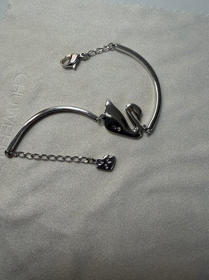 Crystal Swan Bracelet