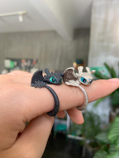Night Shade Dragon Ring