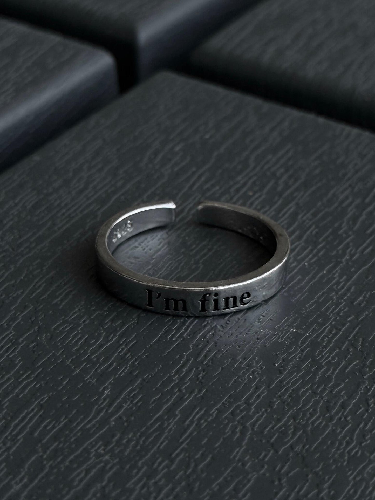 “Im fine save me” Ring