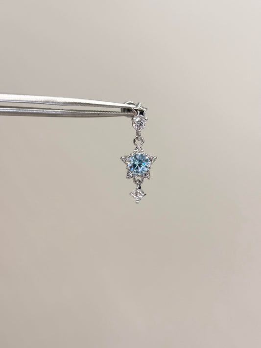 Blue Starfall Lobe Earrings