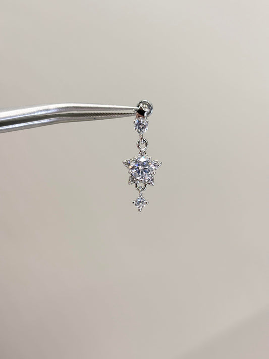 Crystal Starfall Lobe Earrings