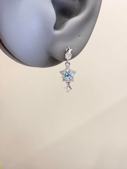 Blue Starfall Lobe Earrings