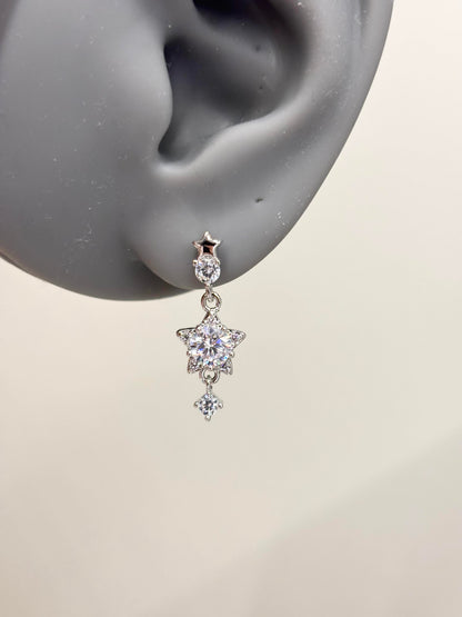 Crystal Starfall Lobe Earrings