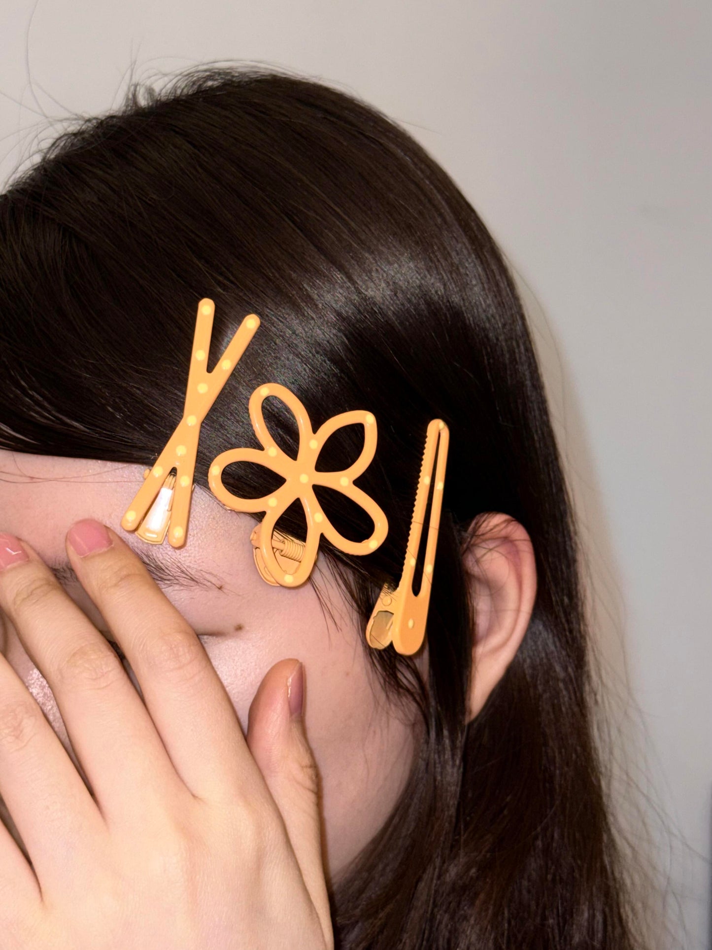 Y2K Dotted Hair Clip Set