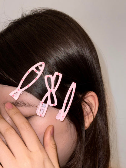 Y2K Dotted Hair Clip Set