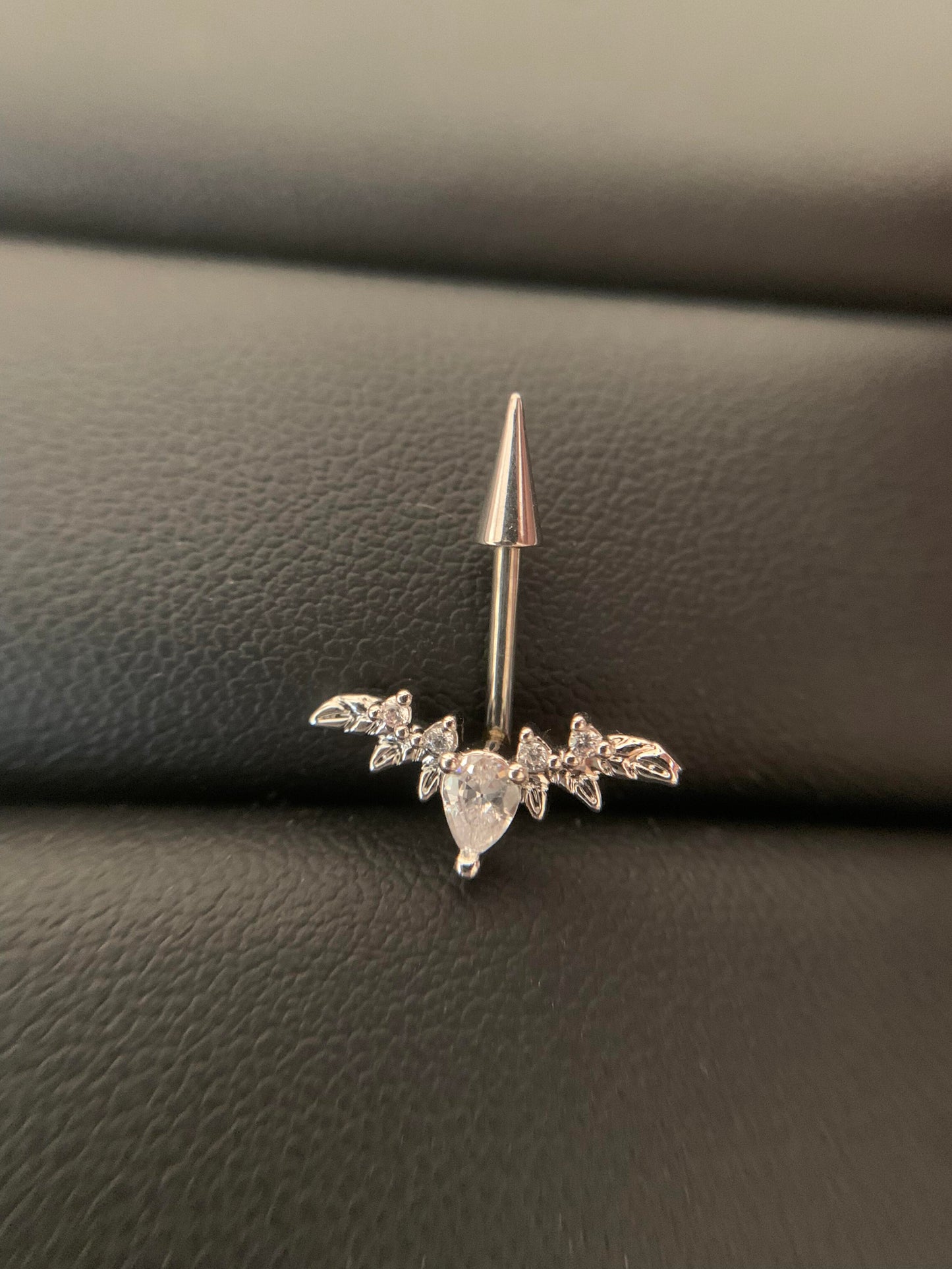 Winged Whisper Zircon Cartilage Stud