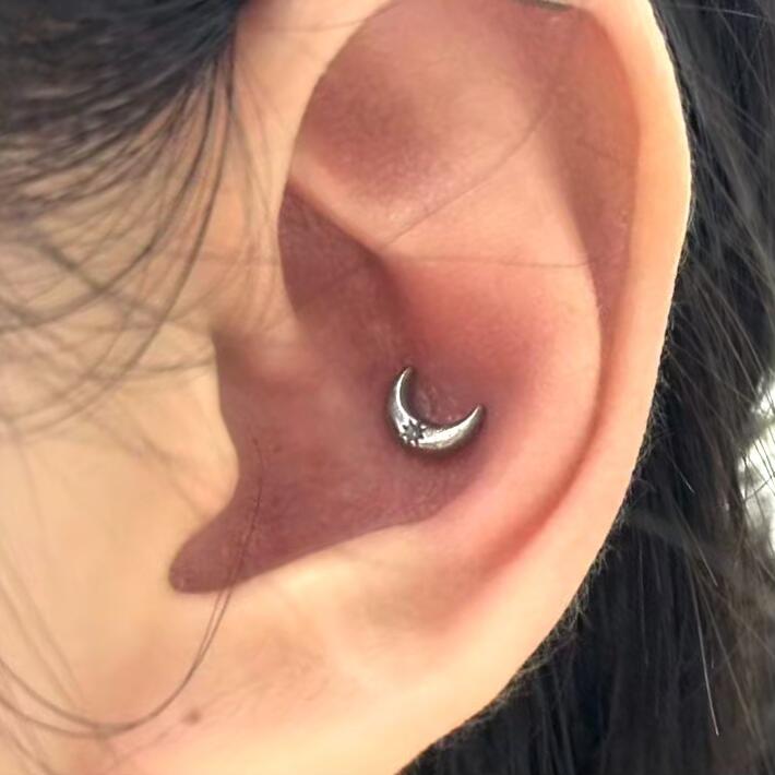 Moon Crest Conch Earrings