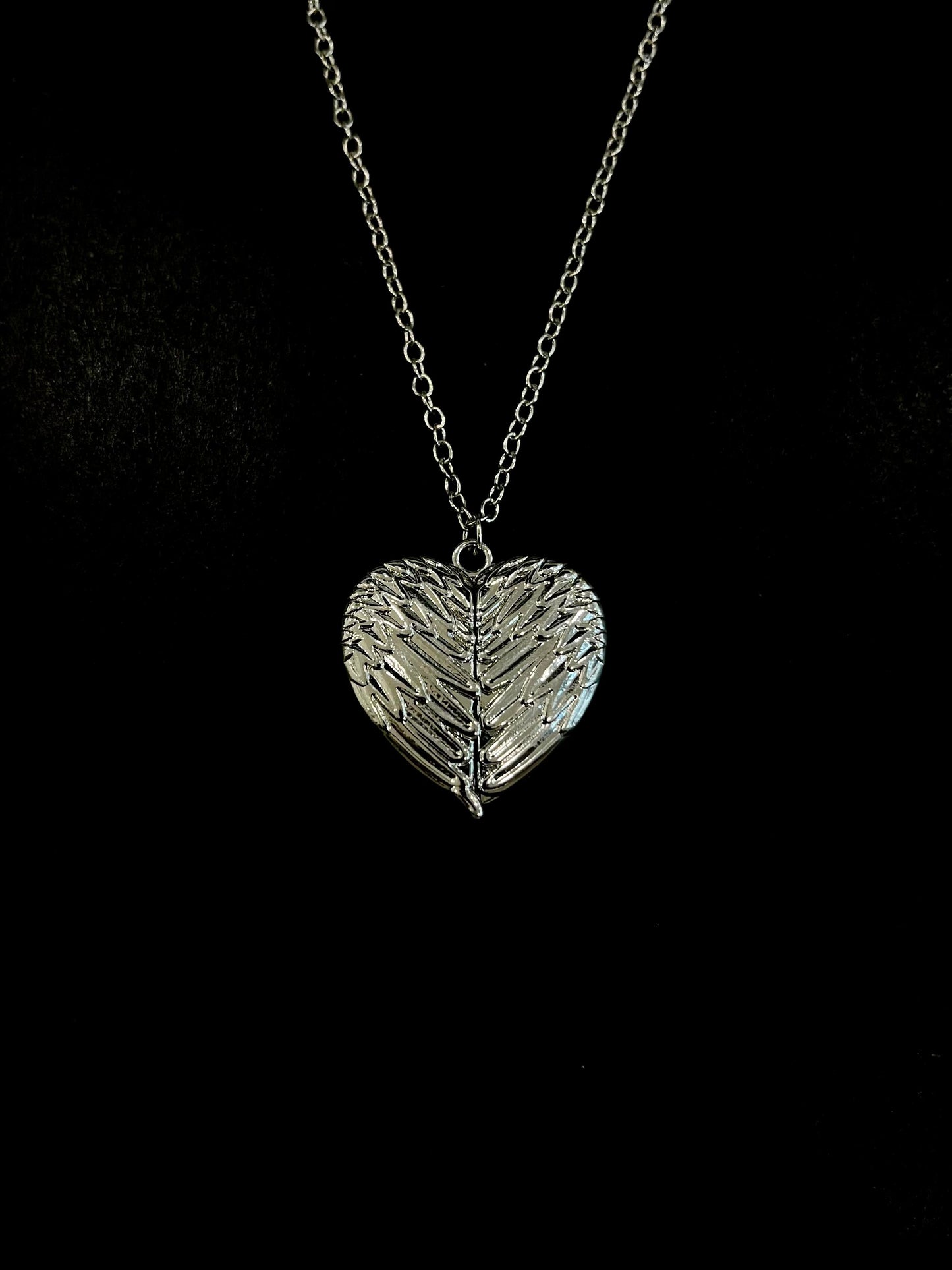 Folding Wings Heart Necklace