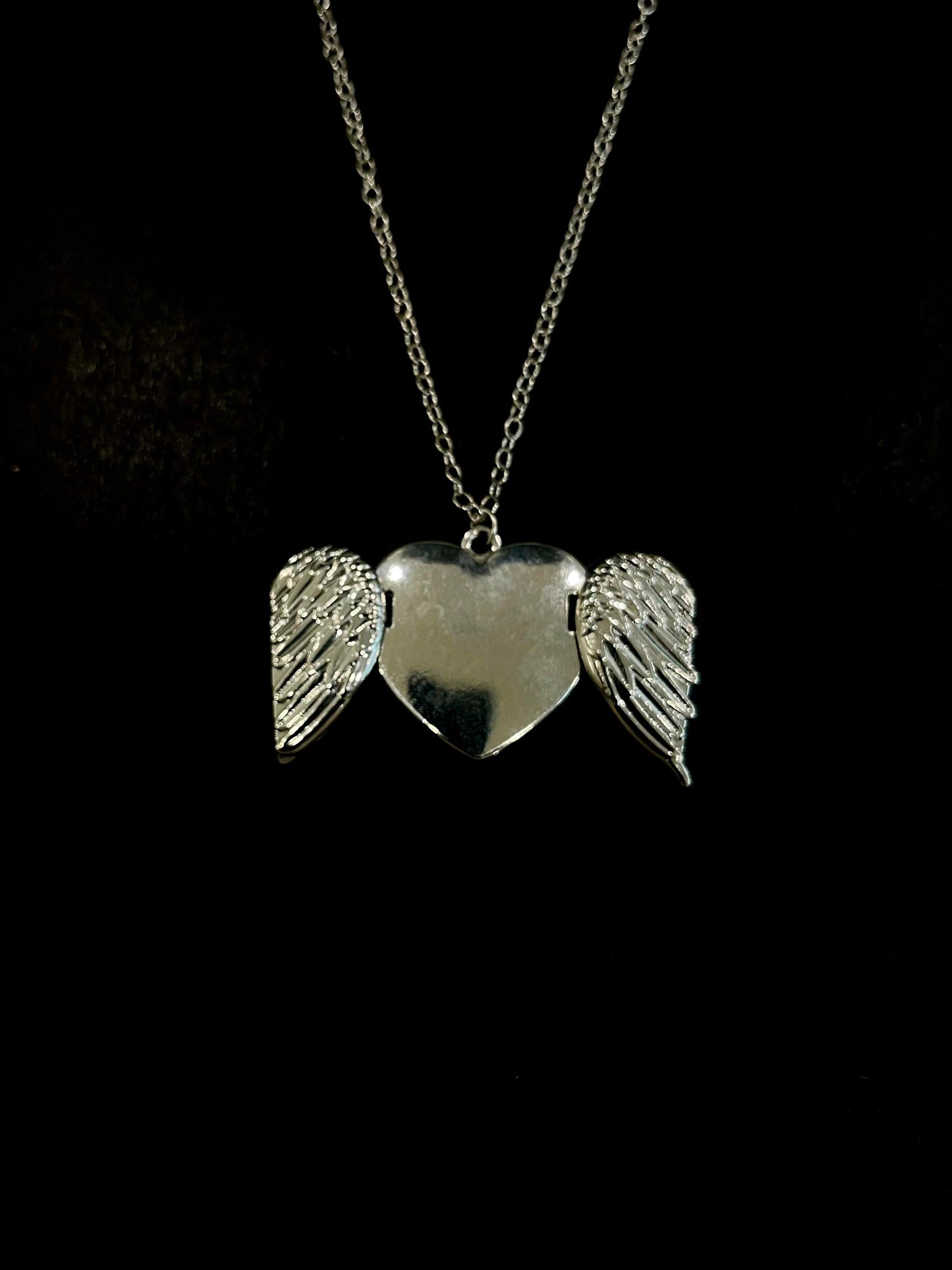 Folding Wings Heart Necklace