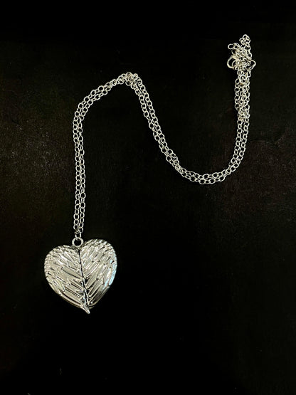Folding Wings Heart Necklace