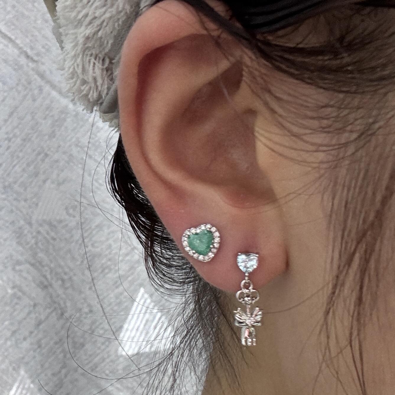 Love Lock Key Dangle Earrings