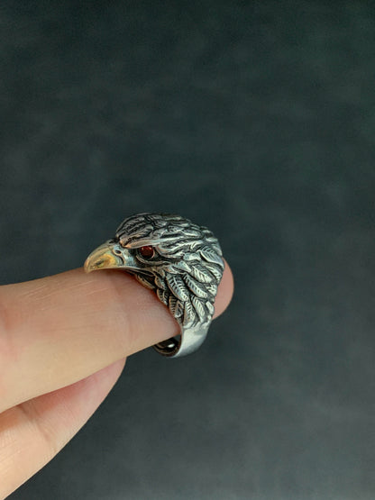 Eagle Head Sterling Ring