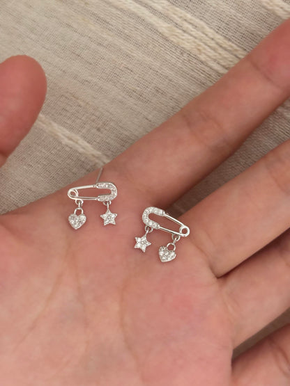 Unique Safety Pin Earrings