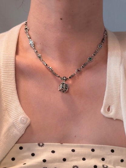 Radiant Cross Cube Necklace
