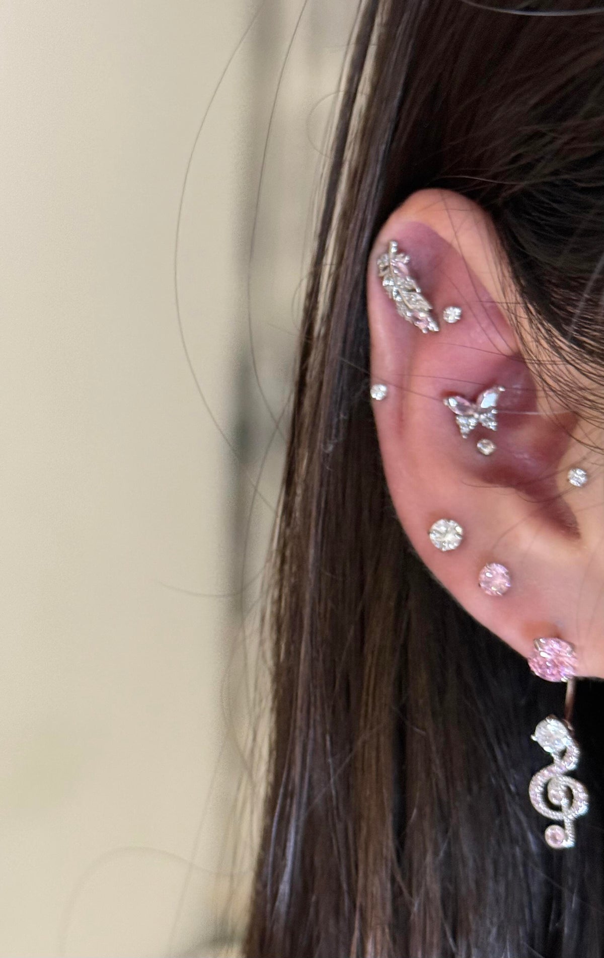 Treble Clef Ear Stack Set