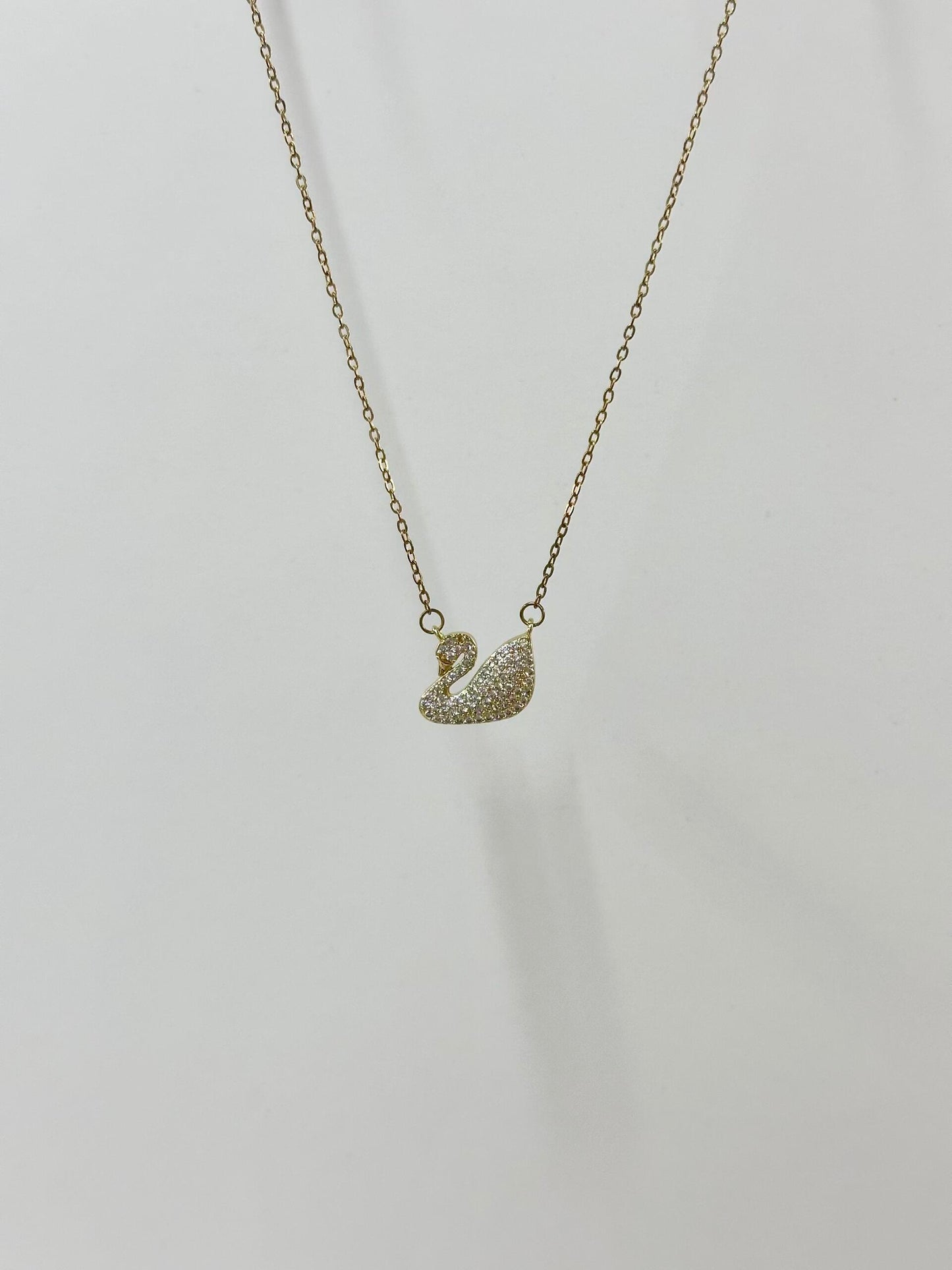 Crystal Swan Grace Necklace