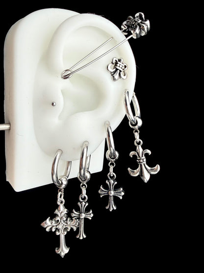 Stainless Steel Gothic Charm Earring