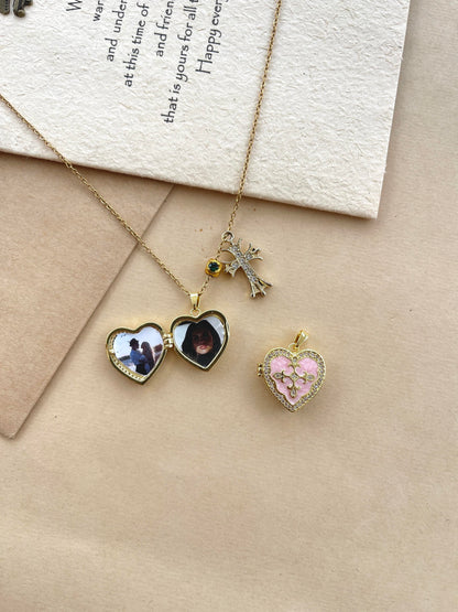 Openable Heart Locket Necklace